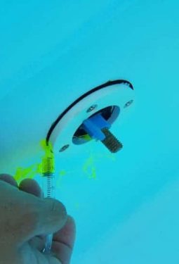 test fluoresceine piscine